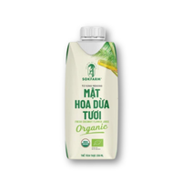 Mật hoa dừa tươi Organic Sokfarm UHT Single - hộp 330mL