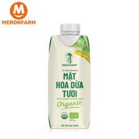 Mật hoa dừa tươi Organic Sokfarm UHT Single - hộp 330mL
