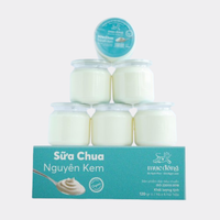 Sữa chua ăn nguyên kem Mục Đồng - Hộp 6 hũ